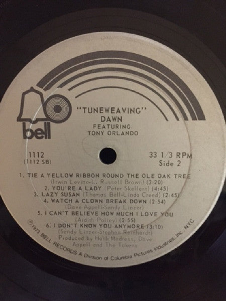 Dawn (5) Featuring Tony Orlando - Tuneweaving (LP) - Discogs image 4