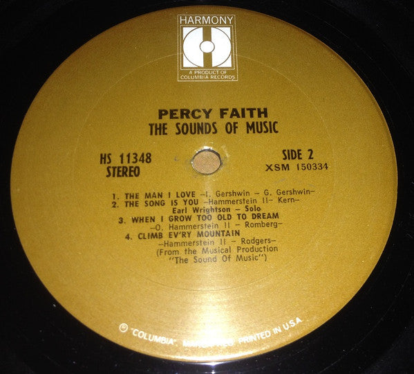 Percy Faith - The Sounds Of Music (LP) - Discogs image 4