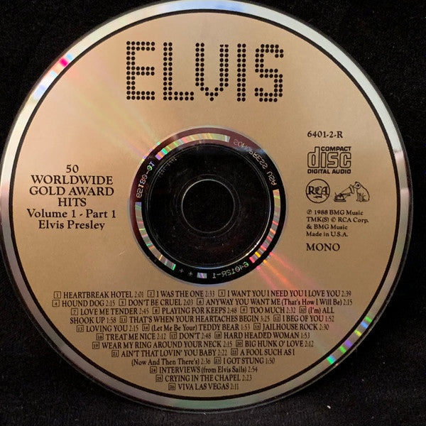 Elvis Presley - 50 Worldwide Gold Award Hits, Volume 1 (2xCD) - Discogs image 5