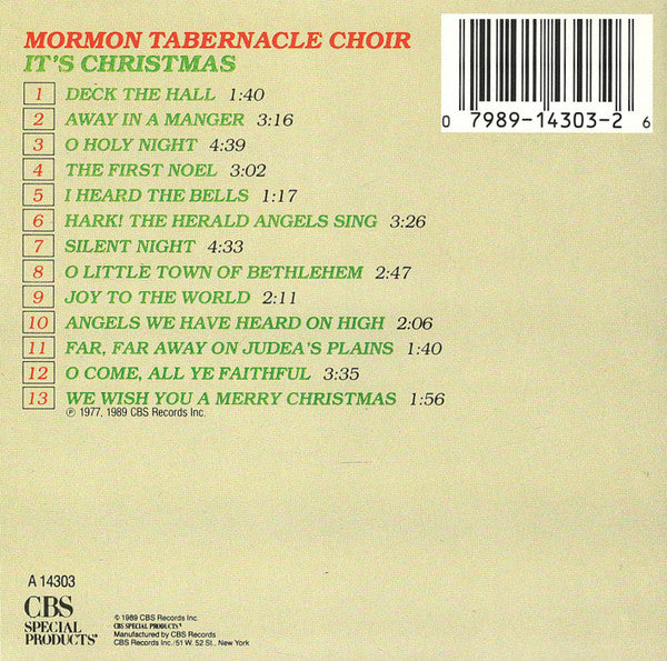 Mormon Tabernacle Choir - It's Christmas (CD) - Discogs image 4