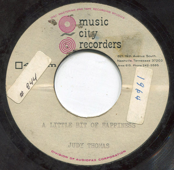 Judy Thomas - A Little Bit Of Happiness (7")