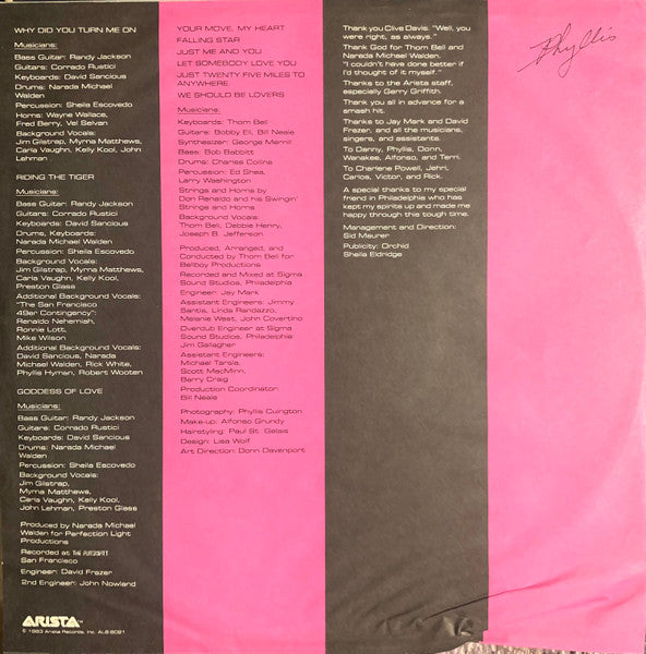 Phyllis Hyman - Goddess Of Love (LP) - Discogs image 6