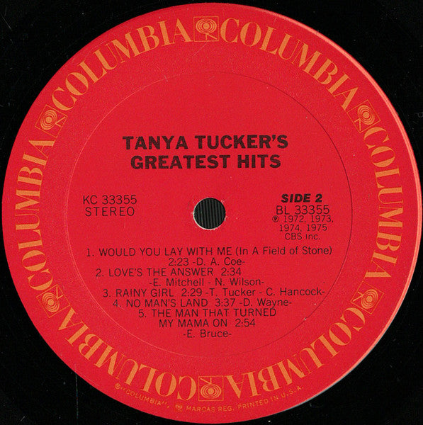 Tanya Tucker - Greatest Hits (LP) - Discogs image 4