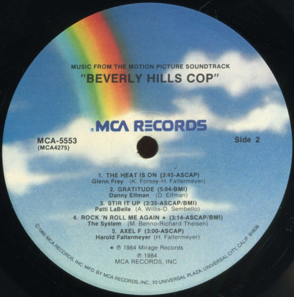 Various - Beverly Hills Cop (Music From The Motion Picture Soundtrack) (LP) - Discogs image 4