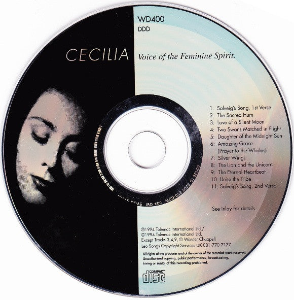 Cecilia (7) - Voice Of The Feminine Spirit (CD) - Discogs image 3