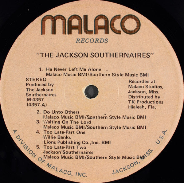 Jackson Southernaires, The - The Jackson Southernaires (LP) - Discogs image 3