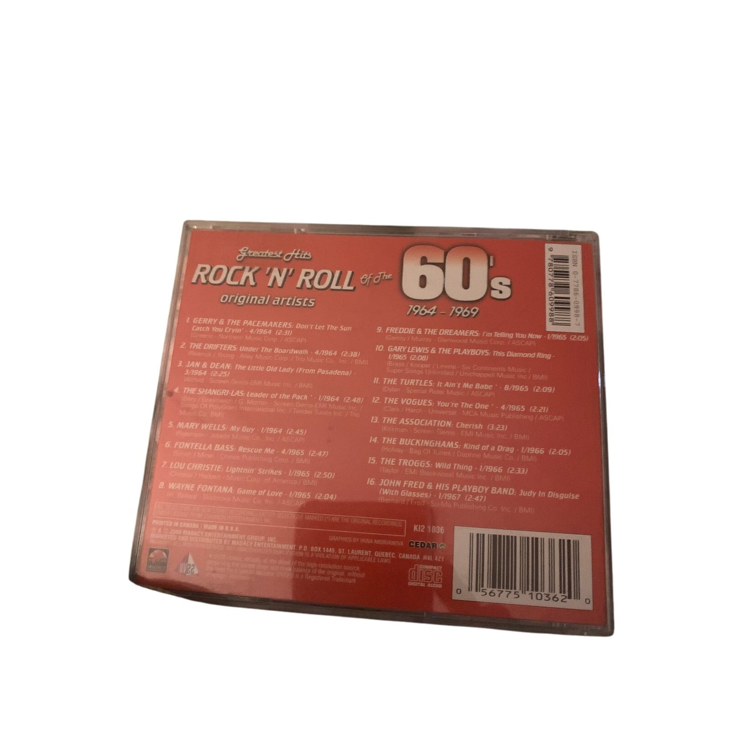 Various - Greatest Hits: Rock ‘N’ Roll Of The 60’s (1974-1969) (CD)