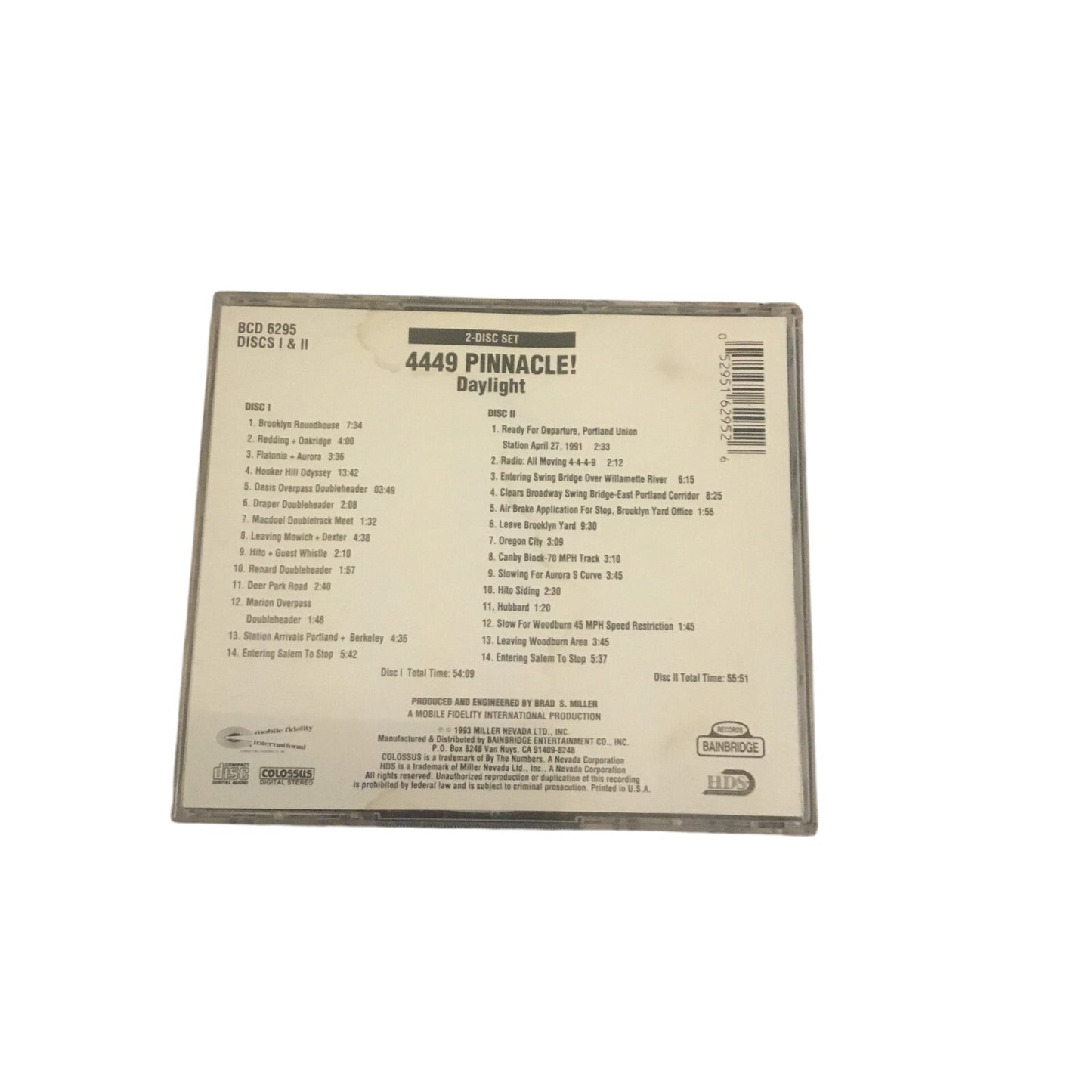 Brad S. Miller - 4449 Pinnacle! Daylight! (2xCD)