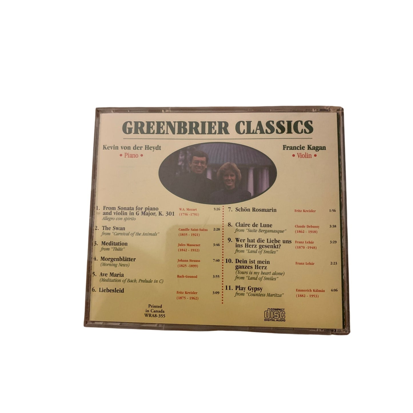Kevin Von Der Heydt / Francis Kagan - Greenbrier Classica (CD)