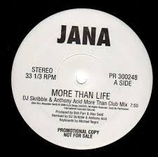 Jana : More Than Life (12", Promo)