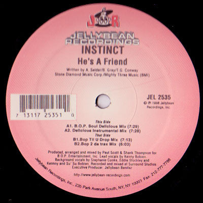 Instinct (8) : He's A Friend (12")