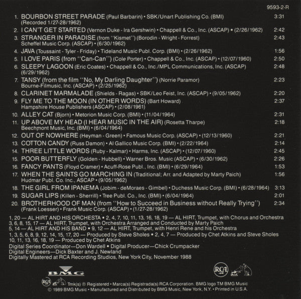 Al Hirt : All-Time Greatest Hits (CD, Comp, RE, RM)