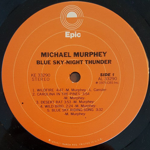 Michael Martin Murphey : Blue Sky · Night Thunder (LP, Album, Ter)
