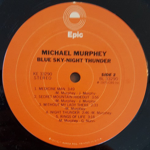 Michael Martin Murphey : Blue Sky · Night Thunder (LP, Album, Ter)
