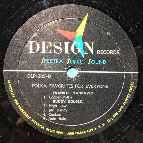 Frank Yankovic, Buddy Koloski : Polka Favorites For Everyone (LP, Mono)