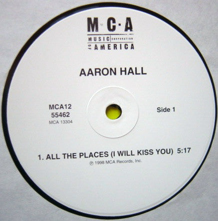 Aaron Hall : All The Places (I Will Kiss You) / Move It Girl (12")