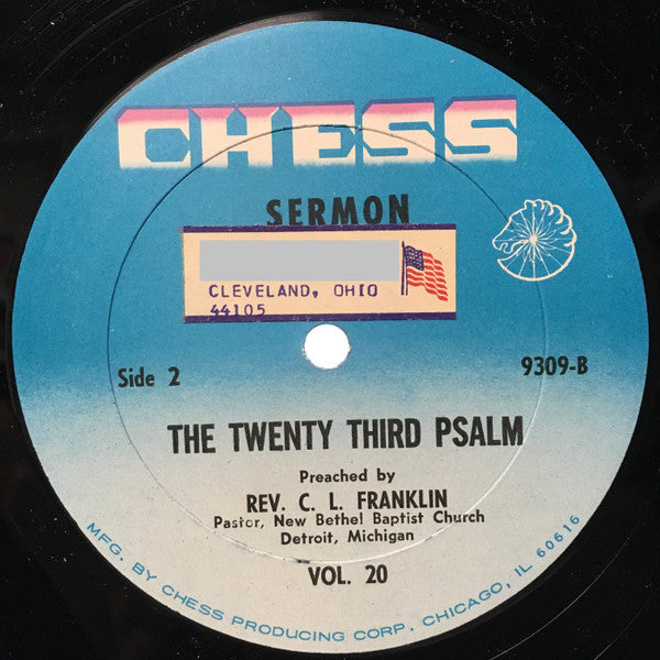 Reverend C.L. Franklin : The Twenty Third Psalm (LP, Mono)
