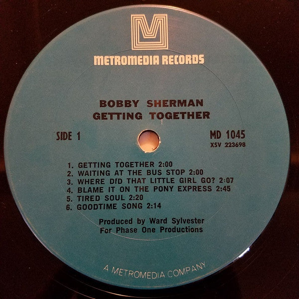 Bobby Sherman : Getting Together (LP, Album, Blu)