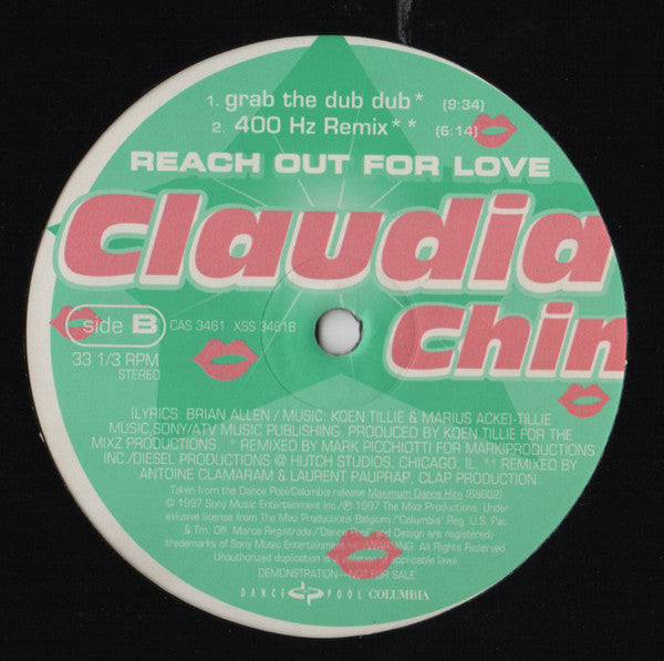 Claudia Chin : Reach Out For Love (12", Promo)