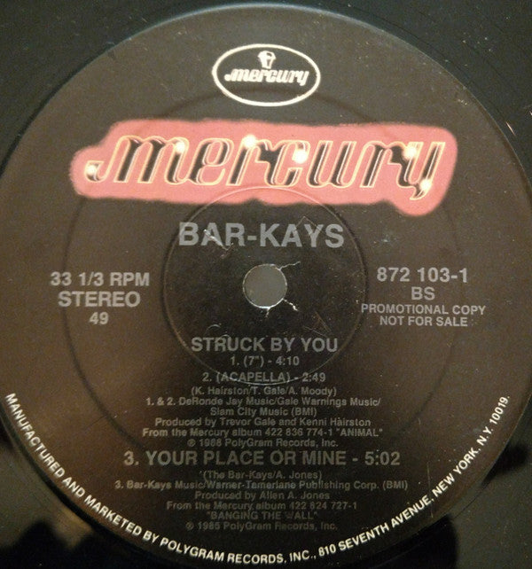 Bar-Kays : Struck By You (12", Promo)