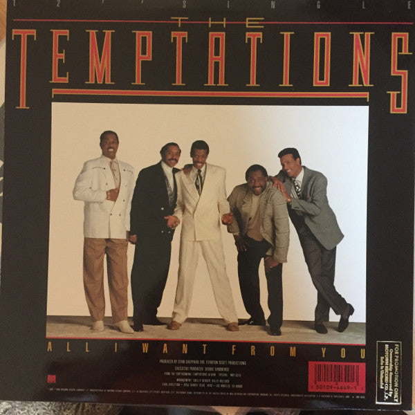 The Temptations : All I Want From You (12", Promo)