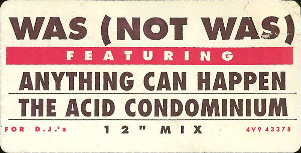 Was (Not Was) : Anything Can Happen (12")