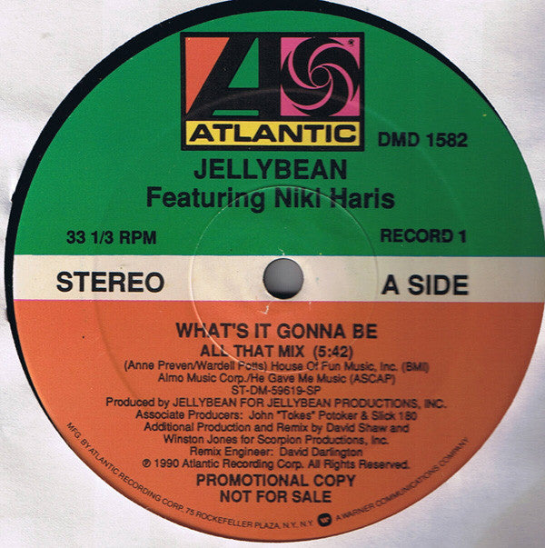 John "Jellybean" Benitez : What's It Gonna Be (2x12", Promo)