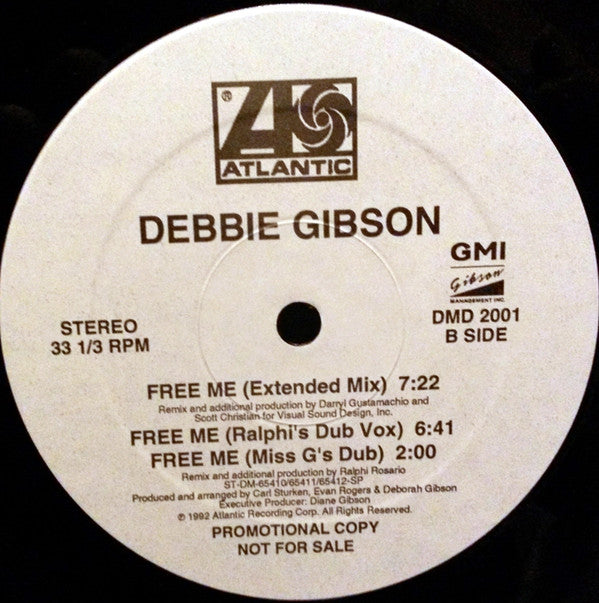 Debbie Gibson : Free Me (12", Promo)