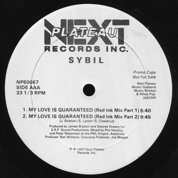 Sybil : My Love Is Guaranteed (The British Remixes) (12", Promo)