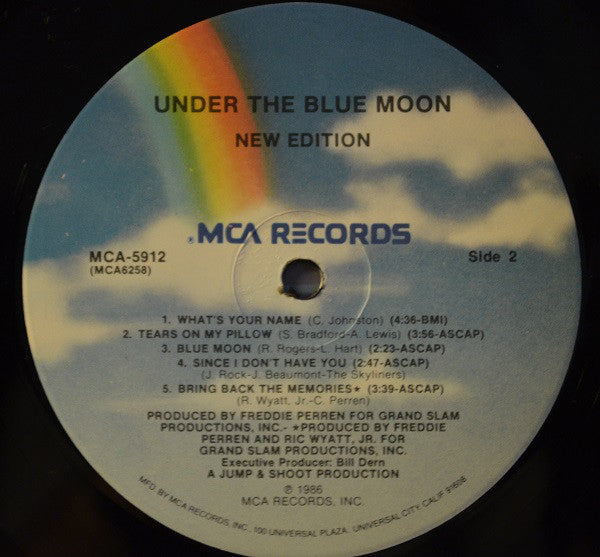New Edition : Under The Blue Moon (LP, Album)