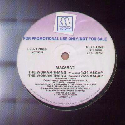 Mazarati : The Woman Thang (12", Promo)