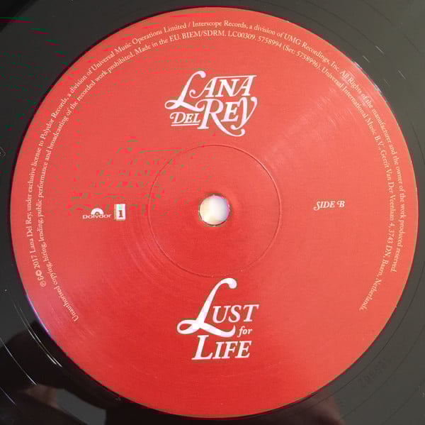 Lana Del Rey : Lust For Life (2xLP, Album, 180)