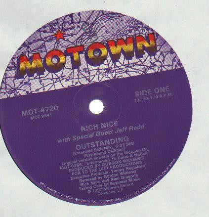 Rich Nice With Special Guest Jeff Redd : Outstanding (12")