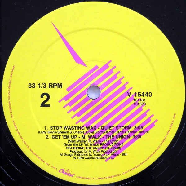 M. Walk Productions Featuring The Union (3) : The Union (12")