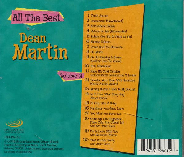 Dean Martin : All The Best, Volumes 1 & 2 (CD, Comp)