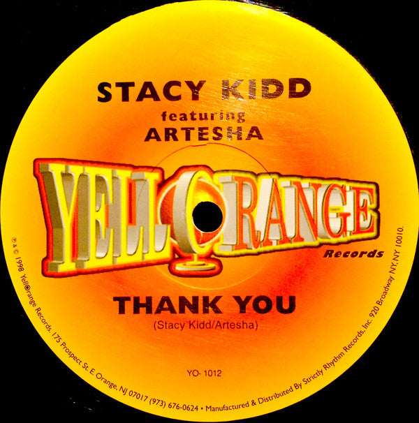 Stacy Kidd Featuring Artesha : Thank You (12")