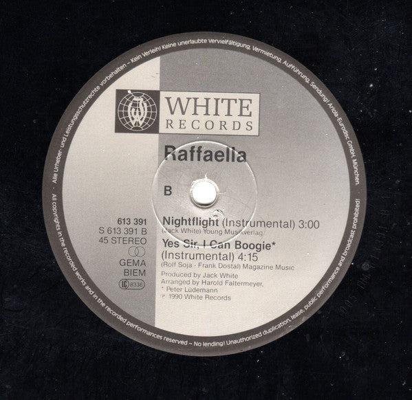 Raffaella : Yes Sir, I Can Boogie (12", Maxi)