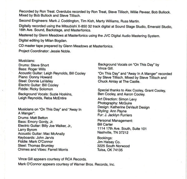 Reba McEntire : Merry Christmas To You (CD, Album, Club)