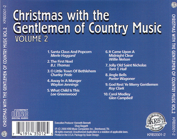 Various : Christmas With The Gentlemen Of Country Music Volume 2 (CD, Comp)