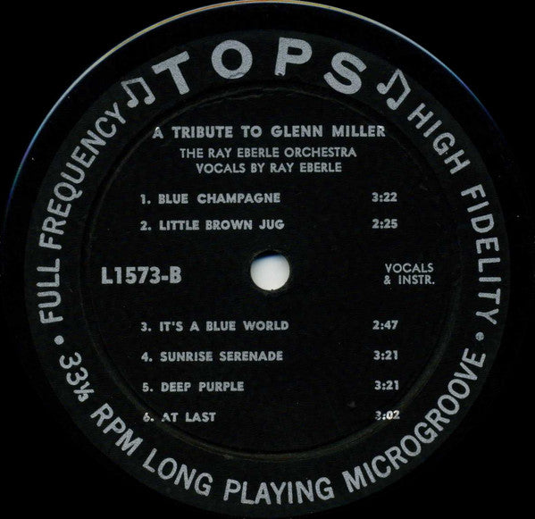 Ray Eberle Featuring The Ray Eberle Orchestra, Will Bradley, Hymie Schertzer : Plays Glenn Miller Favorites (LP, Album, Mono, RE)