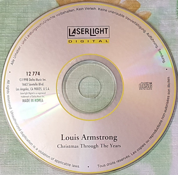Louis Armstrong : Christmas Through The Years (CD, Comp, RE)