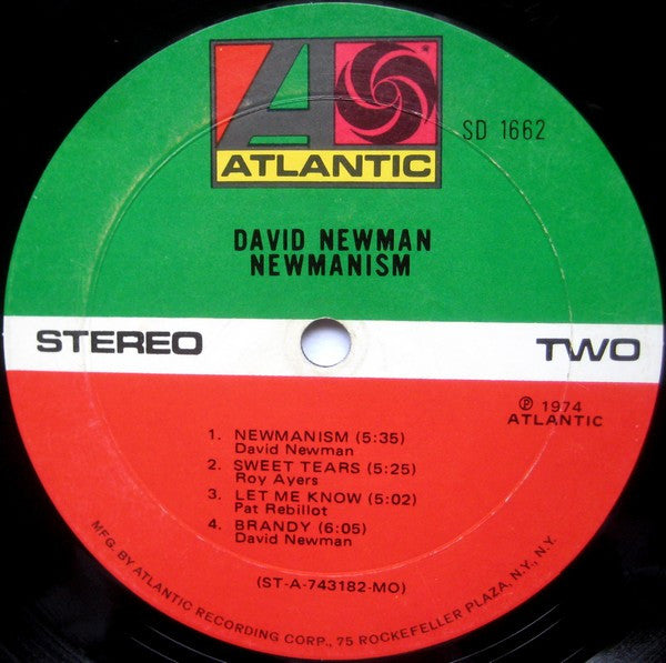 David "Fathead" Newman : Newmanism (LP, Album, MO )