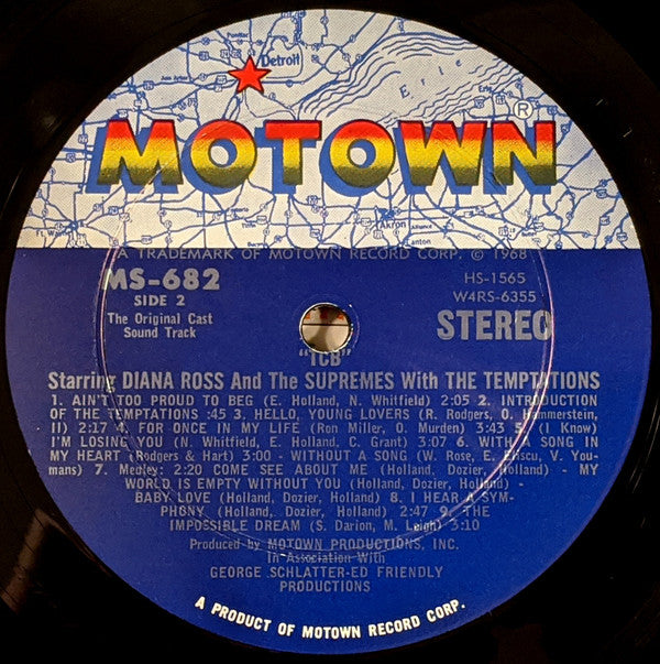The Supremes With The Temptations : The Original Sound Track From TCB (LP, Album, Gat)