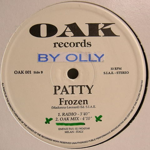 Patty : Frozen (12")