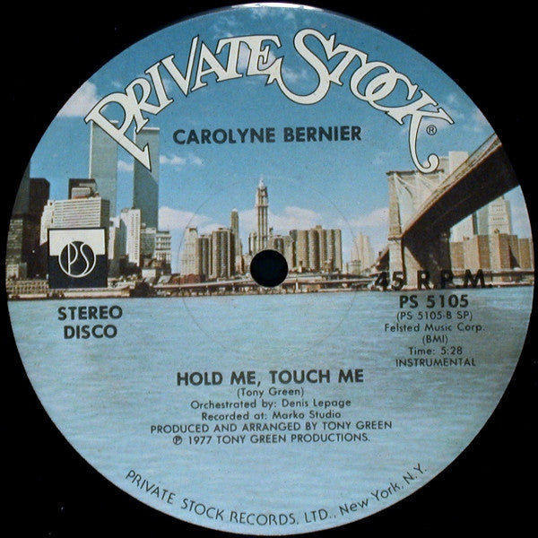 Caroline Bernier : Hold Me, Touch Me (12", SP )