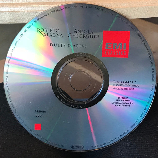 Roberto Alagna & Angela Gheorghiu, Richard Armstrong (4), Orchestra Of The Royal Opera House, Covent Garden : Duets & Arias (CD, Album, Club)