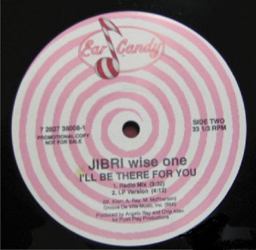 Jibri Wise One : I'll Be There For You (12", Promo)