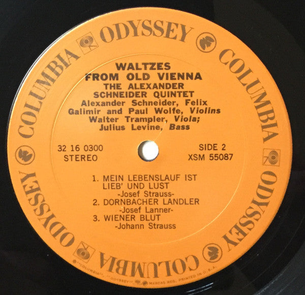 The Schneider Quartet : Waltzes From Old Vienna: The Music Of Josef Strauss, Josef Lanner And Johann Strauss (LP, Album, RE)