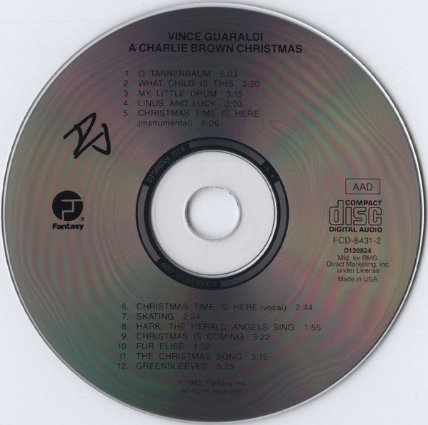 Vince Guaraldi Trio : A Charlie Brown Christmas (CD, Album, Club, RE)