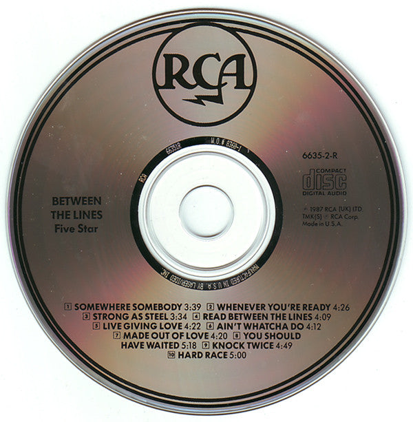 Five Star : Between The Lines (CD, Album)